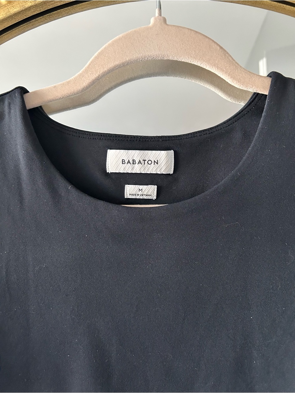 Babaton Black Short Sleeve Crewneck Tee